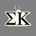 Paper Air Freshener W/ Tab - Greek Letters: Sigma Kappa